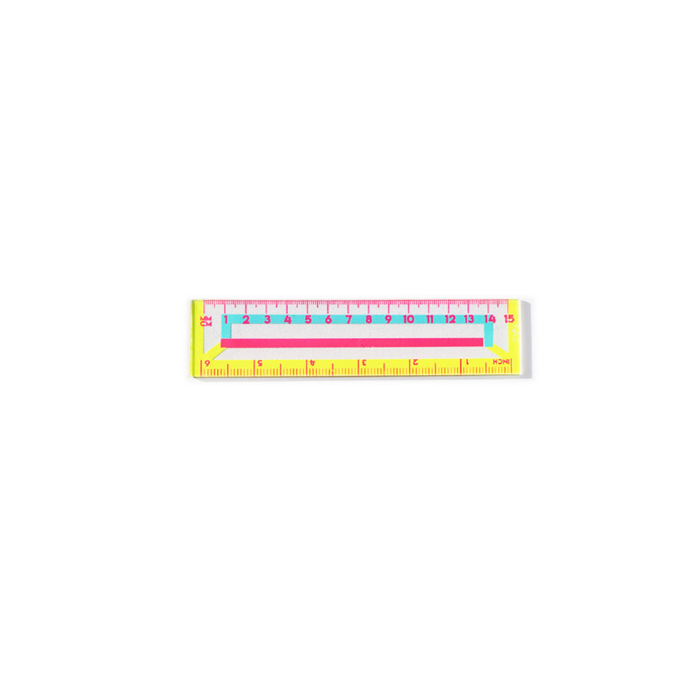 RULER-COLORFUL LINING - 15CM