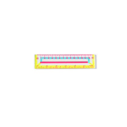 RULER-COLORFUL LINING - 15CM