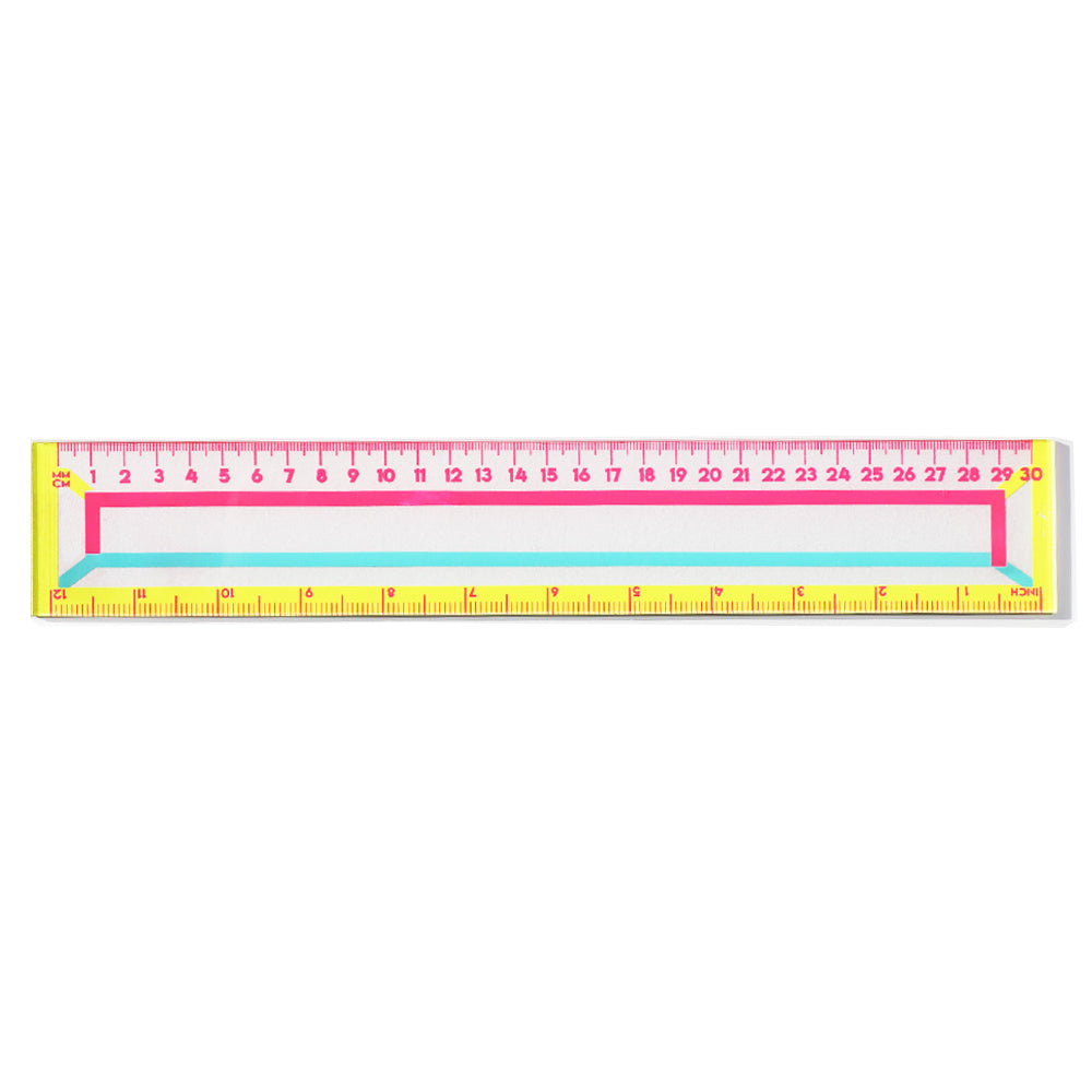 RULER COLORFUL LINING - 30CM