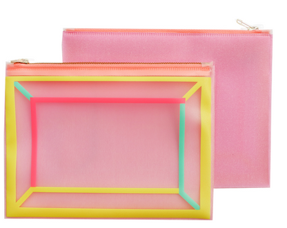 POUCH COLORFUL LINING - L