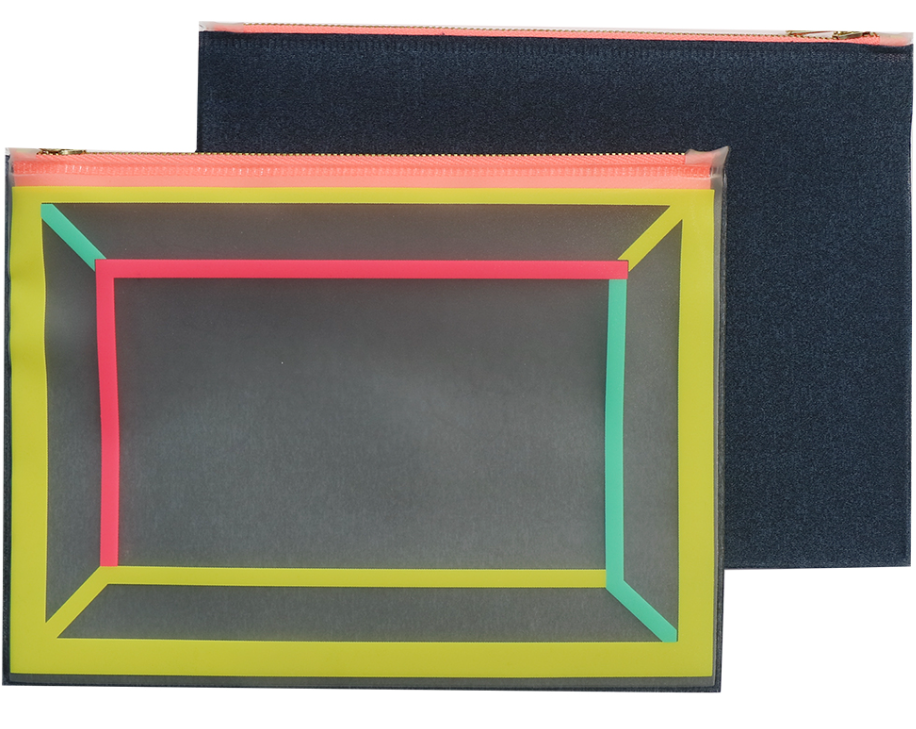 POUCH COLORFUL LINING - L