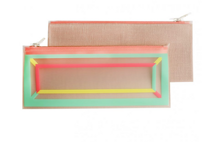 POUCH  COLORFUL LINING - M