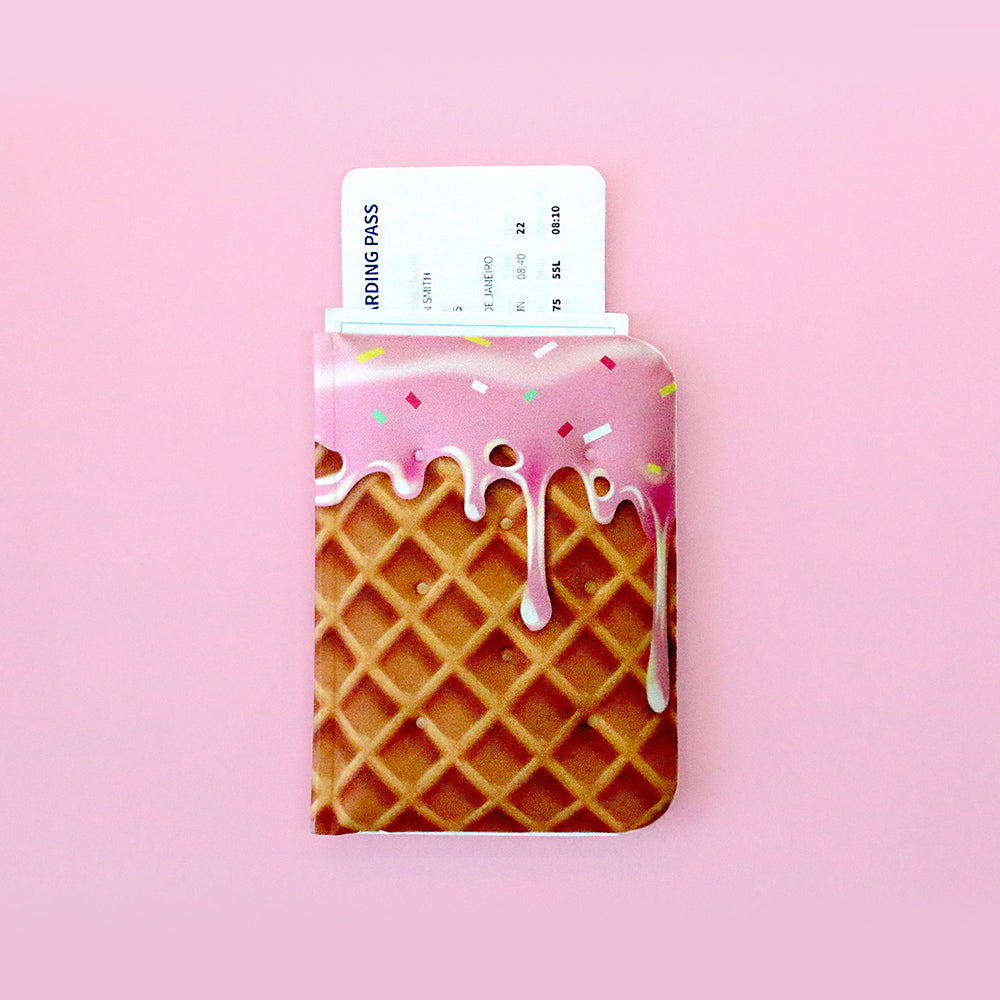 ETUI PASSEPORT DREAMI - GAUFRE ROSE